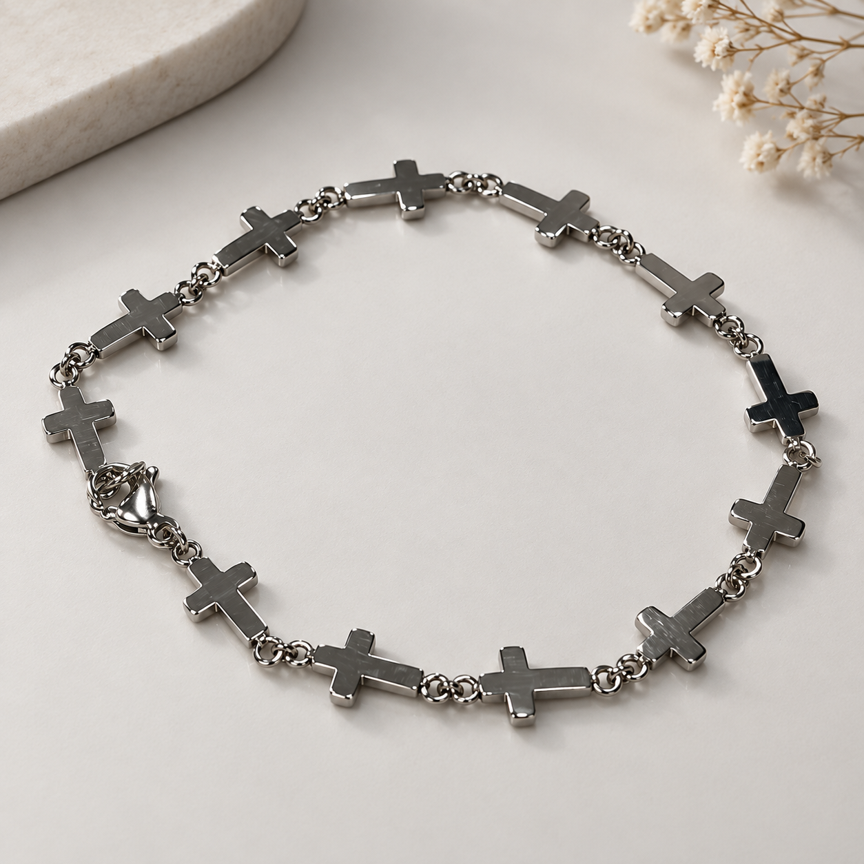 The Sacred Link Cross Bracelet